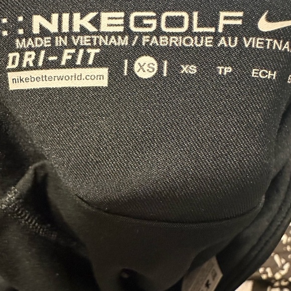 Nike Golf Dri-Fit Black Skort XS | Athletic Skirt with Pocket - Picture 6 of 6